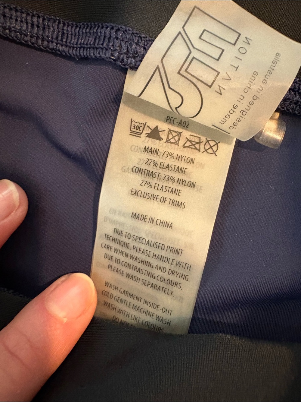 REVOLVE P.E Nation Ko Navy Leggings Colorblock Athleisure - Picture 4 of 7